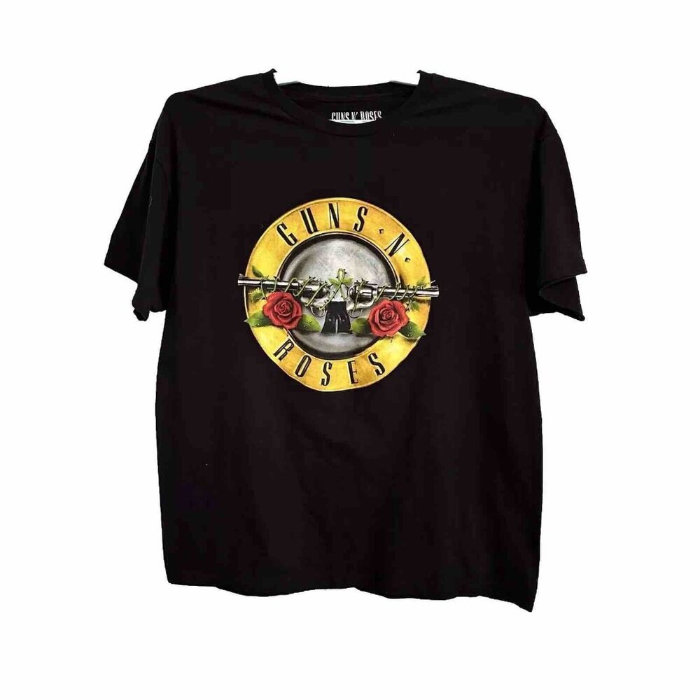 Men's Guns N' Roses Branded Short Sleeve Graphic T-Shirt Tee Black SZ XL - Picture 1 of 8
